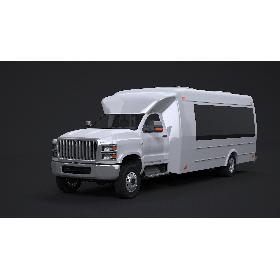 3D model Modern Shuttle Bus